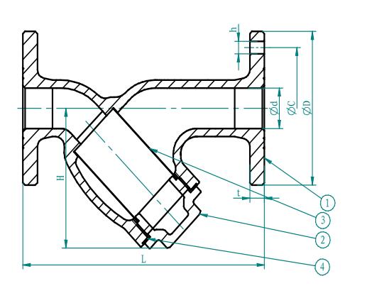 JIS F7220 Y Type Strainer